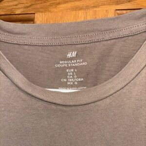 H&M Gray Short Sleeve Tee